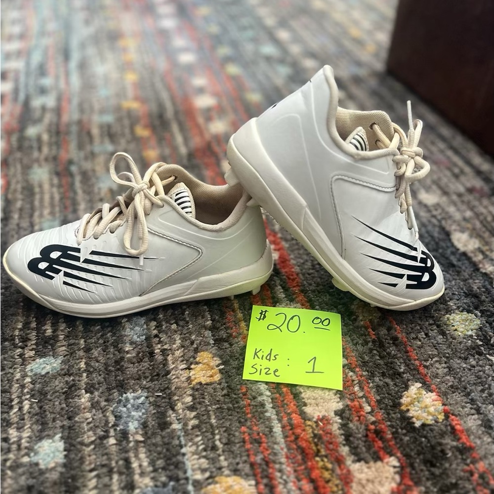 New Balance Cleats Size 1 Boys - Good Condition!